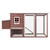 Outdoor Chicken Cage Hen House with 1 Egg Cage Brown Wood A949-170847