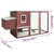 Outdoor Chicken Cage Hen House with 1 Egg Cage Brown Wood A949-170847