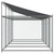 Dog Cage with Roof and Doors Gray 26.2'x6.6'x6.6'Galvanized Steel A949-3209565