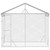 Outdoor Dog Kennel with Roof Silver 9.8'x4.9'x8.2'Galvanized Steel A949-153680
