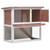Outdoor Rabbit Hutch 1 Door Brown Wood A949-170832