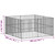 Dog Playpen Black Galvanized steel Large Sturdy Dog Playpen A949-3209553