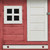 Chicken Cage Red 66.9"x31.9"x43.3" Solid Pine & Fir Wood A949-170863