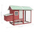 Chicken Cage Red 66.9"x31.9"x43.3" Solid Pine & Fir Wood A949-170863