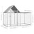 Chicken Coop 6.6'x3.3'x4.9'Galvanized Steel A949-144553