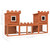 Outdoor Large Rabbit Hutch House Pet Cage Double House A949-170174