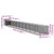 Dog House with Run Anthracite 43.3"x480.7"x43.3" Galvanized Steel A949-3189083