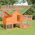 Chicken Coop Brown 73.4"x23"x44.5" Solid Wood Pine A949-172228