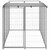 Dog Kennel Silver 26 ft Steel A949-3082202