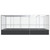 Aviary with Extension Silver 203.9"x120.9"x83.5" Steel A949-3214277