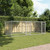 Dog Cage with Doors Gray 13.1'x6.6'x4.9'Galvanized Steel A949-3209573