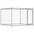 Dog Cage with Doors Gray 13.1'x6.6'x4.9'Galvanized Steel A949-3209573