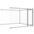 Dog Cage with Doors Gray 13.1'x6.6'x4.9'Galvanized Steel A949-3209573