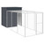 Chicken Cage with Run Anthracite 65"x179.1"x71.3" Galvanized Steel A949-3189109