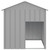 Dog House with Roof Light Gray 46.1"x40.6"x48.4" Galvanized Steel A949-172350
