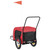 Pet Bike Trailer Red and Black Oxford Fabric and Iron A949-94020