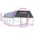 Outdoor Chicken Cage 9.8x32.8x6.6 Galvanized Steel A949-3154379