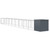 Dog House with Run Anthracite 43.3"x400.4"x43.3" Galvanized Steel A949-3189082