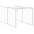 Dog House with Run Anthracite 43.3"x400.4"x43.3" Galvanized Steel A949-3189082