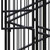 Outdoor Dog Kennel with Roof Steel 19.8 ft A949-3097946