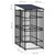 Outdoor Dog Kennel with Roof Steel 19.8 ft A949-3097946