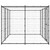 Outdoor Dog Kennel Steel with Roof 78.1 ft A949-3082293