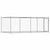 Dog Cage with Door Gray 13.1'x6.6'x4.9'Galvanized Steel A949-3209578