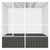 Bird Cage Anthracite 84.1"x85.6"x83.3" Galvanized Steel A949-171549