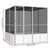 Bird Cage Anthracite 84.1"x85.6"x83.3" Galvanized Steel A949-171549