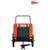 Pet Bike Trailer Orange and Black Oxford Fabric and Iron A949-94026