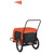 Pet Bike Trailer Orange and Black Oxford Fabric and Iron A949-94026