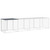 Chicken Cage with Roof Anthracite 158.7"x38.6"x35.4" Galvanized Steel A949-3189040
