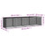 Chicken Cage with Roof Anthracite 158.7"x38.6"x35.4" Galvanized Steel A949-3189040