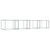 Dog Cage with Doors Gray 26.2'x6.6'x4.9'Galvanized Steel A949-3209575