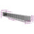 Dog House with Run Light Gray 43.3"x480.7"x43.3" Galvanized Steel A949-3189088
