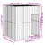 Dog House with Roof Anthracite 65"x60.2"x71.3" Galvanized Steel A949-172363