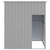 Dog House with Roof Light Gray 65"x60.2"x71.3" Galvanized Steel A949-172364