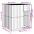 Dog House with Roof Light Gray 65"x60.2"x71.3" Galvanized Steel A949-172364