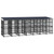 Outdoor Dog Kennel with Roof Steel 138.9 ft A949-3097952
