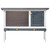 Outdoor Rabbit Hutch 1 Layer Gray Wood A949-170828