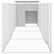 Chicken Cage Gray 157.5"x35.8"x39.4" Galvanized Steel A949-3106461