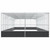 Aviary with Extension Silver 490.6"x163"x83.5" Steel A949-3214282