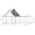 Chicken Coop 13.1'x6.6'x6.6'Galvanized Steel A949-144556