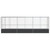 Aviary with Extension Silver 246.7"x42.1"x83.5" Steel A949-3214268