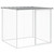 Chicken Cage with Roof Light Gray 40.6"x38.6"x35.4" Galvanized Steel A949-172338