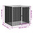 Chicken Cage with Roof Light Gray 40.6"x38.6"x35.4" Galvanized Steel A949-172338
