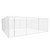 Outdoor Dog Kennel Galvanized Steel 224.4"x224.4"x72.8 A949-145034