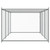 Dog Cage with Door Gray 19.7'x6.6'x4.9'Galvanized Steel A949-3209579