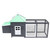 Chicken Coop with Nest Box Gray 74.8"x28.3"x40.2" Solid Firwood A949-170981