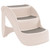 Folding 3-Step Dog Stairs Cream 19.7"x15"x15" Plastic A949-152233